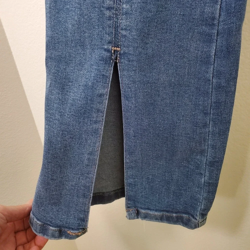 By Habitual Girls Stretch Denim Split Seam Hem Bootcut Flare Jeans Tween Size 16